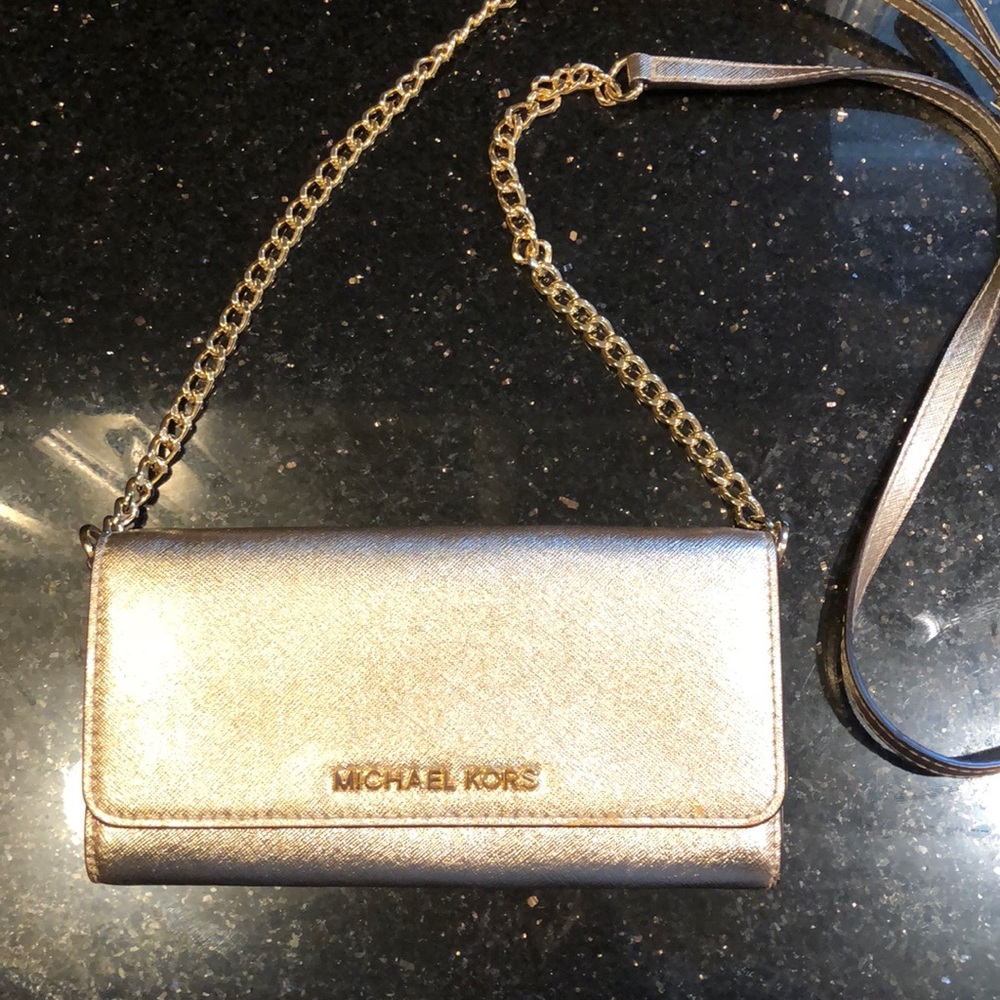 Michael Kors wallet on a chain